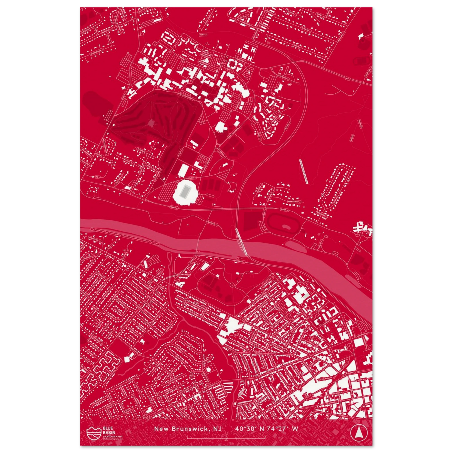 New Brunswick campus map