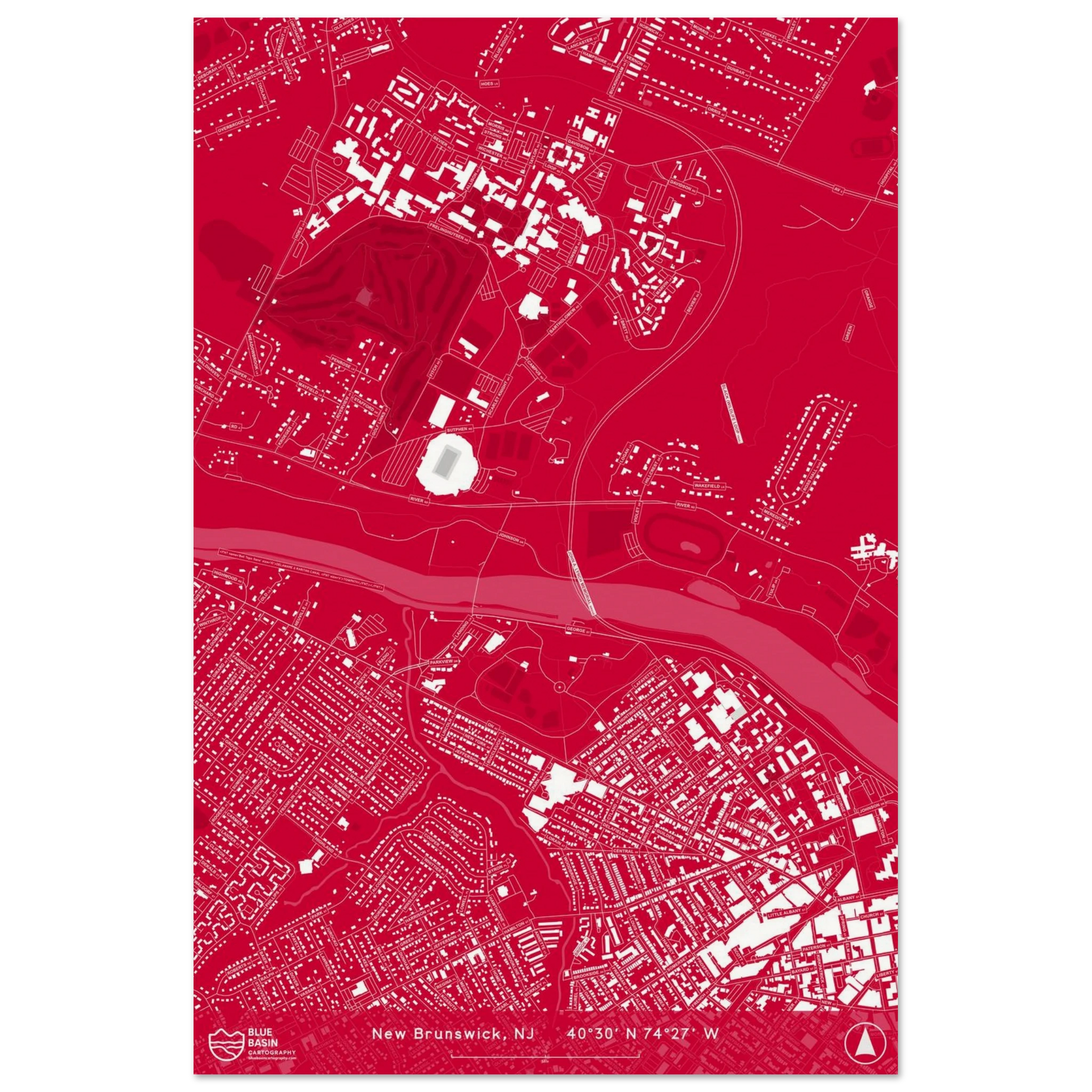 New Brunswick campus map