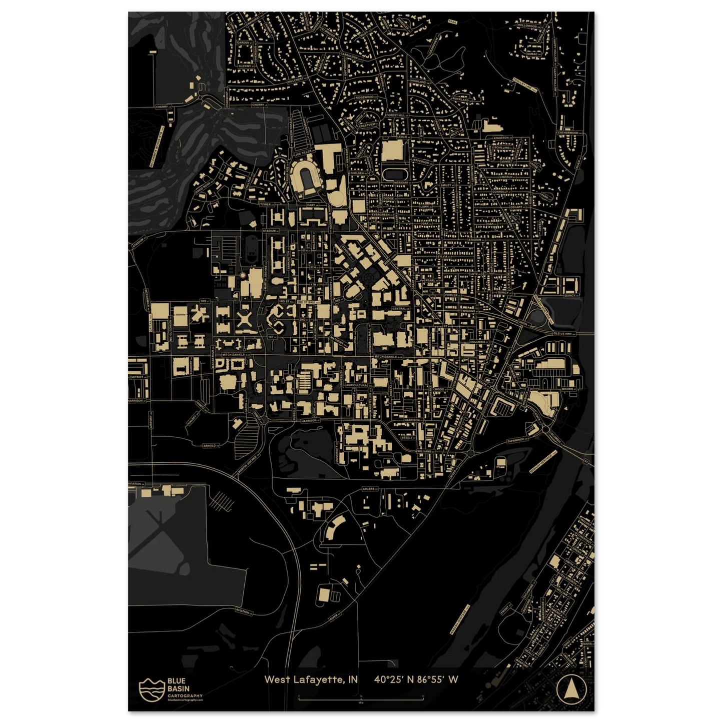 West Lafayette campus map