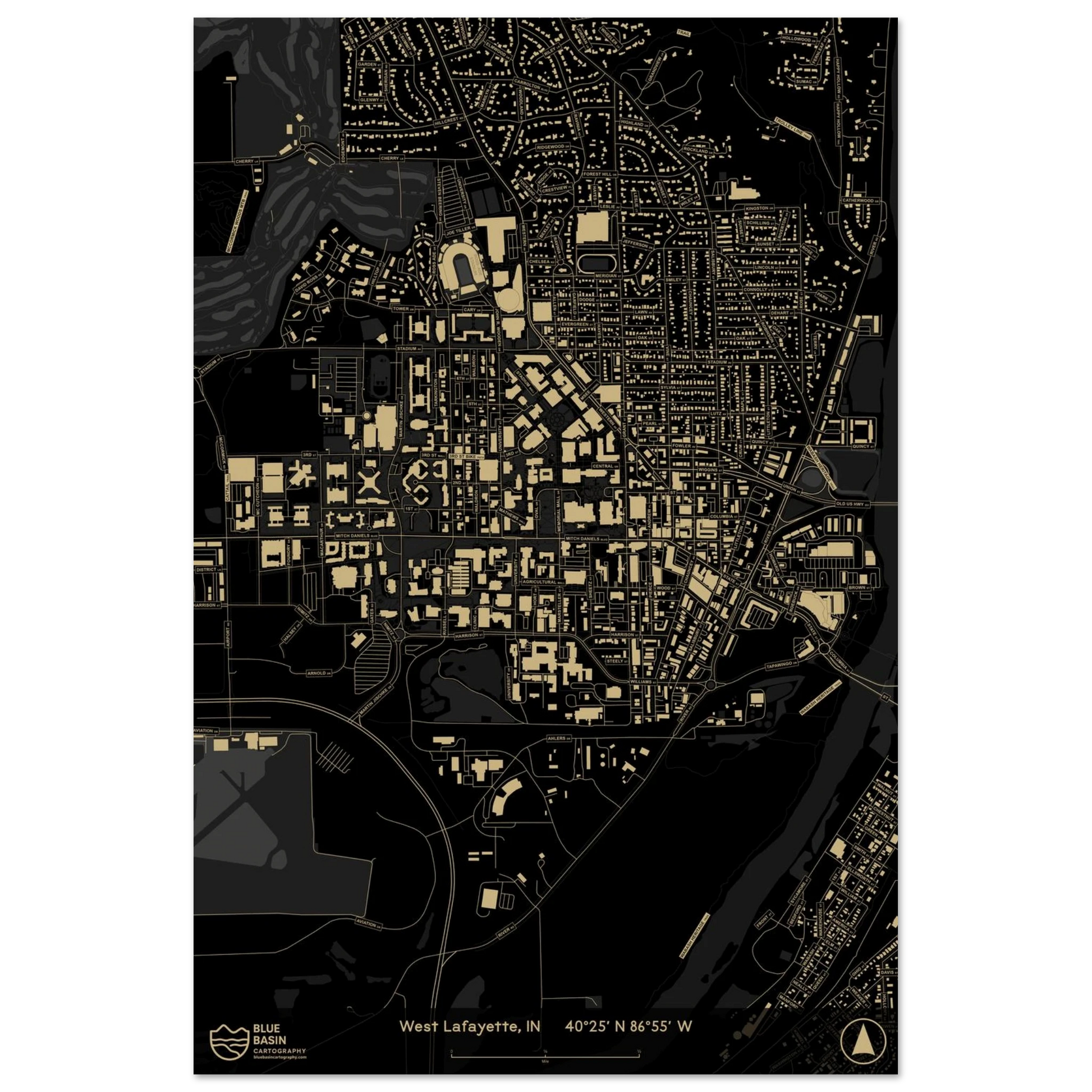 West Lafayette campus map